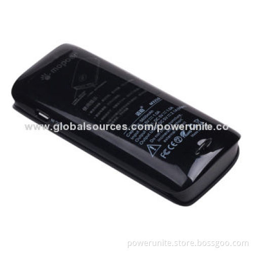 Fashionable Dual-USB Port 4,400mAh Mobile Charger, 5V/1A/ 5V/2.1A Input
